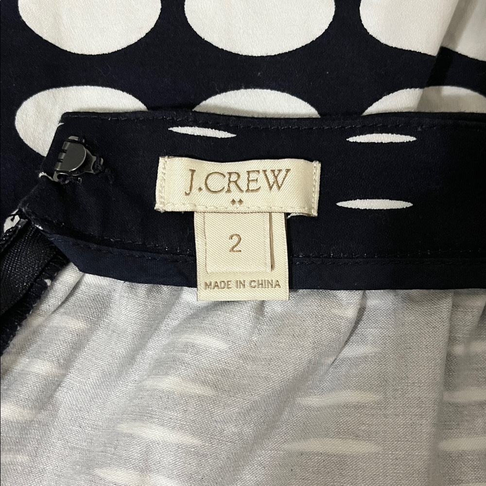 J. Crew Factory Polka Dot Skirt Sz 2 - Picture 5 of 7